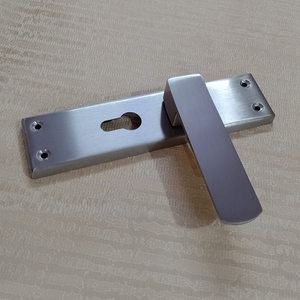 Thanh Lịch Hiện Đại Satin Chrome Kết Thúc Sang Trọng Cửa Xử Lý Nội Thất Bằng Gỗ Cửa Lỗ Mộng Khóa Đòn Bẩy Núm Làm Bằng Đồng Thau Và Thép - Product Image 5