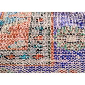 Tapis en laine noués à la main de grande taille, style vintage, motif médaillon rouge et orange, pour salon ou couloir - Pae-2682 - Product Image 3