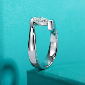 Anillo de Compromiso RITZIN con Diamante Cultivado en Laboratorio, Corte Pera, Oro Rosa, Estilo Único y Bonito, Regalo de Cumpleaños para Mujer - Product Image 5