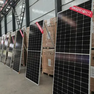 Longi Hi Mo 5 6 fotovoltaik Panel surya Mono Br surya 500W 545W 550W 600W lengkap Eropa gudang Panel surya hitam penuh