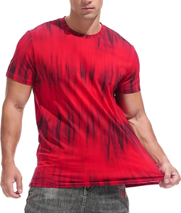 T-shirts en coton à sublimation de style décontracté à manches courtes et à impression lourde, nouvelle collection pour hommes - Product Image 4