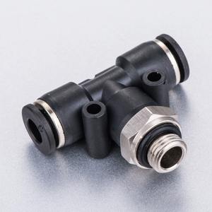 Joint pneumatique à trois voies Push in T Pipe Connector Manufacturer Quick Connector BSPP Air Fittings - Product Image 4