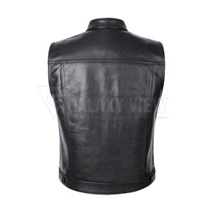 Chaleco de Cuero en Oferta, Chaleco de Cuero de la Mejor Calidad, Precio al por Mayor, Chaleco de Cuero Transpirable para Hombre - Product Image 3