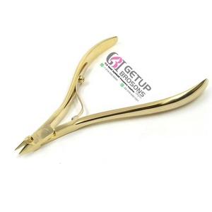 Alicates de acero inoxidable para cutículas, utensilios de belleza con Logo de Color y embalaje de tu logotipo, Color dorado, novedad - Product Image 4