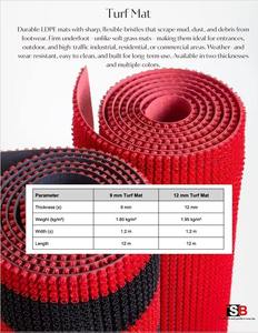 Tapis de gazon synthétique polyvalent à la demande pour revêtement de sol intérieur et extérieur pour balcons jardins disponible au prix d'exportation - Product Image 6