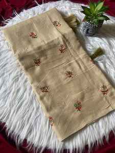 Saris Kota doux de qualité supérieure avec de magnifiques broderies, design attrayant, chemisier jacquard pour femmes, fabriqué en Inde, en stock - Product Image 2