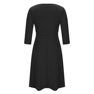 2025 nouveautés lâche surdimensionné femmes carrière robes été à manches courtes décontracté genou longueur bouton grande taille droite - Product Image 6