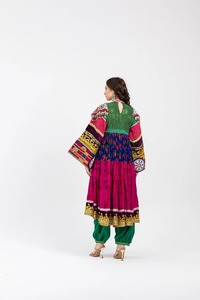 2025 robe traditionnelle afghane Kuchi pour femmes à la main avec broderie dentelle décor Style décontracté Pashtun Culture Festival robe - Product Image 3