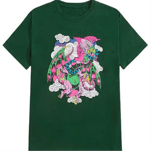 Camiseta de algodón de primera calidad para mujer, DTG Camiseta con estampado, camisetas DTG transpirables de gran tamaño para mujer - Product Image 1