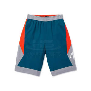 Nouvelle collection de shorts de sport courts en maille pour hommes, de basket-ball uni, de taille américaine vierge, avec logo personnalisé, à séchage rapide, vente en gros - Product Image 1