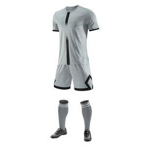 Conjunto de Uniforme de Fútbol en Oferta, Transpirable, Impermeable, de Secado Rápido, 100% Poliéster, Color y Logotipo Personalizables, Servicio OEM, Venta al Por Mayor, Manga Corta - Product Image 2