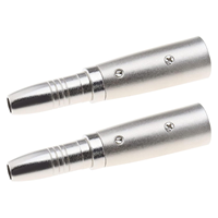 3 핀 XLR 수 ~ 1/4 "6.35mm 스테레오 TRS 암 소켓 어댑터 오디오 커넥터