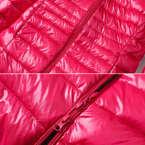 Veste d'hiver pour femmes, sexy, épaisse, rembourrée, en cuir de vache, imperméable, réversible, à capuche, surdimensionnée, style bomber - Product Image 6