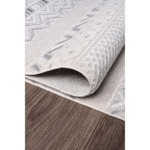 Alfombra de Área Duradera y Fácil de Limpiar, 100% Acrílica, Sin Desprendimiento, Netline A0235, Diseño Moderno Gris para el Hogar, Dormitorio, Estudio, Habitación Infantil - Product Image 1