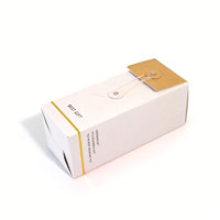 Boîte cadeau en kraft blanc avec fermeture à cordon, design intégré, pour Noël et les fêtes, solution complète pour spiritueux, offre maîtresse