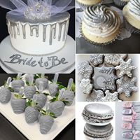 Poudre de paillettes argentées comestibles de qualité alimentaire, pigment inorganique non toxique pour cocktails, mousses, bonbons, gâteaux fondants