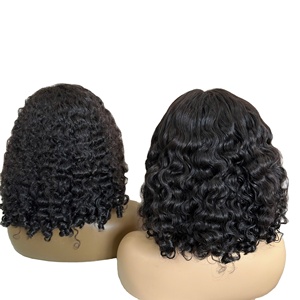Perruque naturelle à donneur unique Extensions de cheveux humains vierges bouclés Deep Wave Clip Ins à pointe plate Extensions de cheveux doublement étirés - Product Image 2