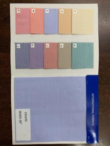 Tissu de chemiserie Calvin, mélange de polyester et de coton, teint en fil, qualité d'exportation, pour costumes tissés unis pour garçons/filles en plein air - Product Image 5