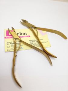 Cortaúñas de Plasma dorado personalizado profesional de alta calidad, cortaúñas de acero inoxidable, uso de cutículas, dedos directamente, marca Dorlon - Product Image 2