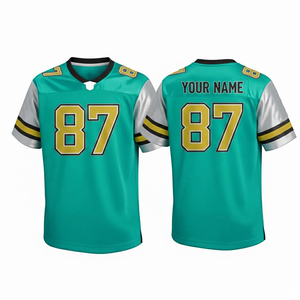 Camiseta de Fútbol Americano Personalizada con Nombre y Número, Camiseta de Fútbol Americano con Cuello en V Personalizada en Cantidad al por Mayor - Product Image 1