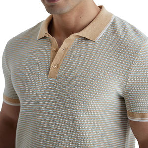 Precio al por mayor de alta calidad Algodón/Spandex transpirable camiseta Polo en blanco suave liso polos logotipo personalizado polos - Product Image 3