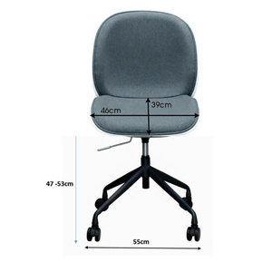 GAKB-53F Beetle Swivel Lift Chair Height Adjustment Classic Contemporary Design Foam PU Fabric Upholstery for Home Workshop Use - Product Image 5
