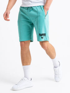 Short de sport surdimensionné noir pour homme Impression bouffante personnalisée 100% coton Matériau écologique - Product Image 4