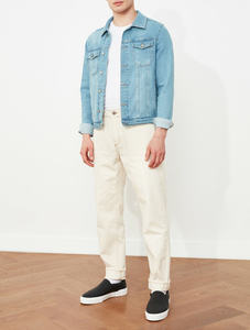 Chaqueta Vaquera Vintage Lavada para Hombre, Diseño Elegante con Cuello Camisero, Precio Bajo, Talla 2XL, Chaqueta Vaquera para Hombre, Chaqueta Elegante - Product Image 4