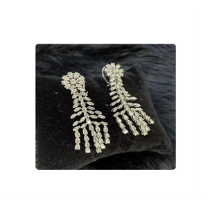 Pendientes de diamantes cultivados en laboratorio CVD Diamonds Fancy Pendientes Exportación directa por fabricante indio - Product Image 2