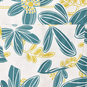 Venta al por mayor personalizado impreso Floral Logo delantal lavado de algodón cocina sublimación en blanco impermeable cintura estilo delantal - Product Image 6