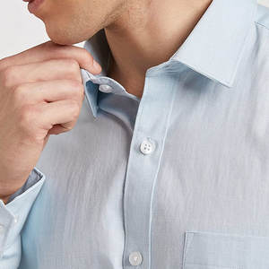 Camisa de Vestir Formal Personalizada para Hombre, Tela de Algodón, Manga Larga, Corte Entallado, Camisas de Vestir Formales para Hombre - Product Image 4