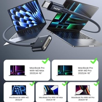 LISEN Charge rapide durable 140W USB C magnétique 3 câbles 3.3FT Long Cord pour M4 M3 M2 MacBook Air 13 15 Pro 14 16 Inch