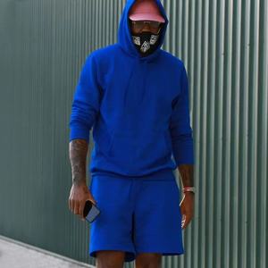 Custom logo OEM&ODM Acid Wash Sun Faded Distressed <b>Vintage</b> Hoodie and Sweat <b>Shorts</b> Full Hoodie <b>Shorts</b> Set <b>Men</b> - Product Image 6