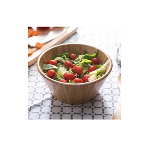 Wood Salad Bowl Set Eco Friendly Handmade Dinnerware Bowl Kitchenware <b>Wedding</b> Serving Bowl in Free Sample - Product Image 2