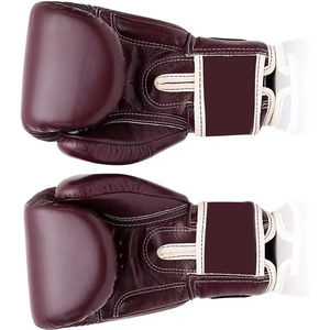 Guantes de boxeo de cuero de vaca genuino de calidad superior Magníficos guantes de boxeo para entrenamiento y competiciones - Product Image 3