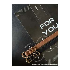 Ensemble de 2 ceintures fines pour femme en daim à boucle carrée, ceinture de taille, ceinture pour robe, ceinture pour jupe, ceinture pour pantalon - Noir-brun - Product Image 1