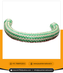 Bosal tressé avec cuir de peau brut-bleu de mer et Design naturel stries BOD194 - Product Image 6