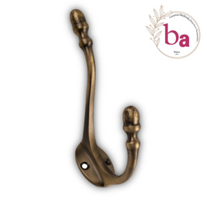 Crochets de chapeau de manteau de mur de fonte de laiton antique et cintres de porte-clés matériel de haute qualité [CIH 217] - Product Image 2