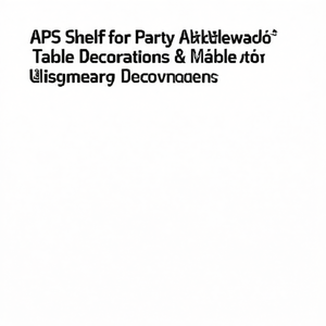 ชั้นวางของ APS สำหรับอุปกรณ์จัดเลี้ยงและของตกแต่งโต๊ะ - Product Image 3
