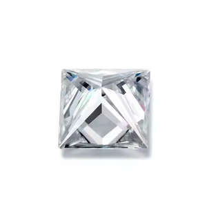 Princess Cut Lab Grown Diamond Anillo de lujo y pendiente Colgante Ethical Stone Elegant IGI Certified VVS1 Clarity F Color - Product Image 5