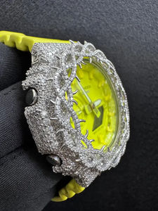 Reloj de Lujo para Hombre con Diamantes Blancos Personalizados y Incrustaciones de Moissanita VVS Estilo Hip Hop, el Más Vendido, Regalo para Él, Mayorista de Relojes - Product Image 4