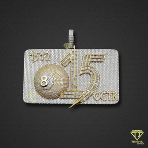 Colgante de corazón Hip Hop Iced Out VVS Moissanite Diamond Colgante de diamante personalizado Colgante personalizado de plata esterlina 925 - Product Image 3