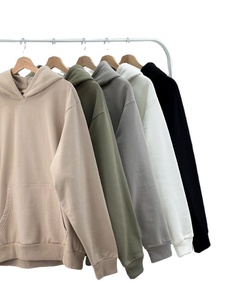 Sudadera con Capucha Larga para Mujer, con Logotipo Personalizado OEM, Bordado, 100% Algodón, Colores Sólidos, Hombros Caídos, Estilo Urbano Holgado - Product Image 3