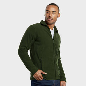 OEM Service Winter Men's <b>Jacket</b> 100% Polyester Custom Logo Embroidered Stand Collar <b>Warm</b> Polar <b>Fleece</b> High Street Style <b>Jacket</b> - Product Image 5