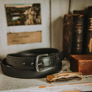 Ceintures en cuir véritable pour hommes, ajustables, décontractées, avec boucle en alliage, verrouillage automatique, cliquet durable - Product Image 5