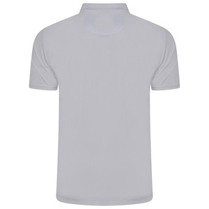Polo transpirable de secado rápido para hombre, logotipo personalizado, estampado por sublimación, patrón sólido con técnicas bordadas - Product Image 6