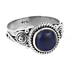 Anillo de Plata 925 para Mujer con Piedra Preciosa de Lapislázuli, Joyería Suelta - Product Image 3