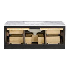 Buffets modernes en bois de qualité supérieure Ensemble de meubles et armoires prêts à être assemblés Salle de bains pour l'exportation Rangement pour hôtel et appartement - Product Image 3