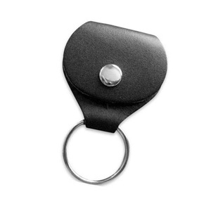 Venta directa de fábrica Llavero con logotipo personalizado de alta calidad Cuero genuino Acero inoxidable clásico para la organización de llaves del bolso del coche - Product Image 1