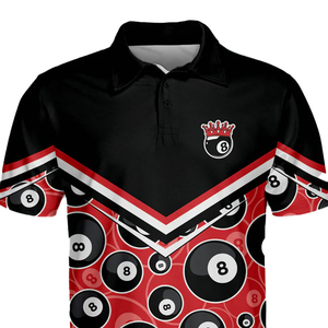 Nouveauté Maillot de billard en tricot à sublimation Chemise de snooker Personnalisée Vêtements de sport en coton et polyester pour hommes - Product Image 4